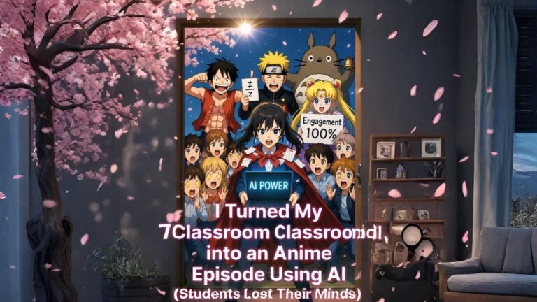 How I Turned My Entire Classroom into a Full Anime Episode Using Only AI (Step-by-Step + Free Templates)