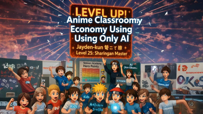 I Created an Anime-Style Classroom Economy Using AI (Kids Are Obsessed)